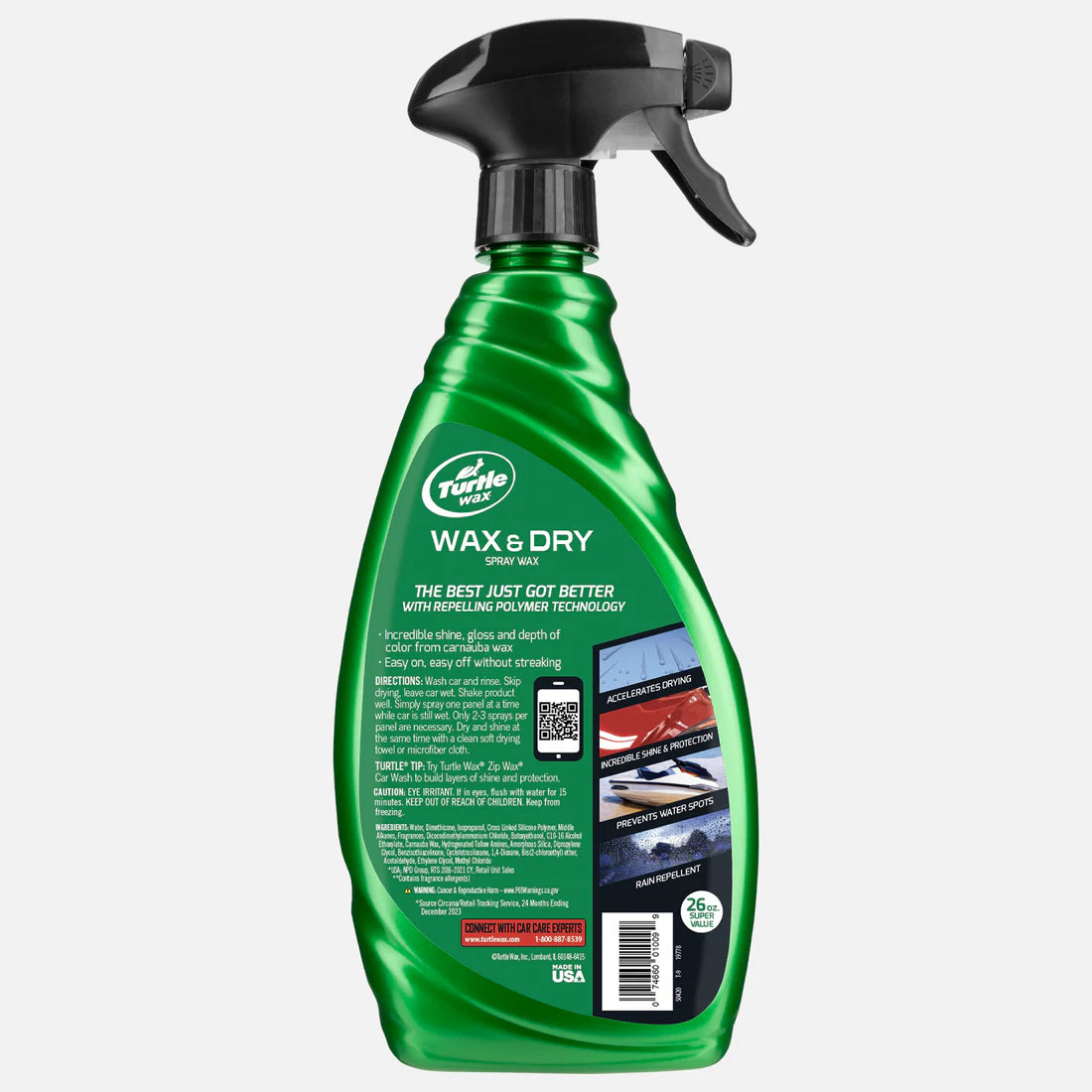 Cera em Spray Wax & Dry - Cera n° 1 em vendas para encerar e secar 473ml